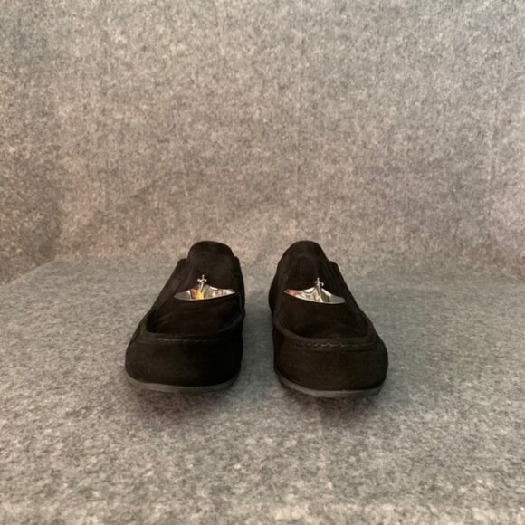 Cesare Paciotti Men's Black Leather Slip On Suede Loafers Shoes - Picture 6 of 12